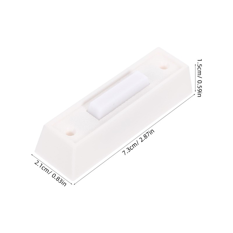 HOMSFOU 2pcs Doorbell Switch Door Bell Ringer LED Door Chime