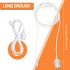 6 Pack Plug in Hanging Light Kit for Christmas E26/e27