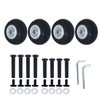 Silent Wheel Series Replacement Tire Set for Suitcases, Shopping Carts,