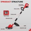 ONEVAN 3-in-1 Cordless Lawn Mower, With 2 x 3.0Ah Batteries,