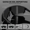 Gafas de Ciclismo Polarizadas HBKUUY con Protección UV400 (Pack de
