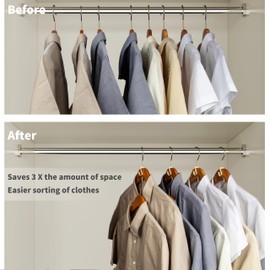 100PCS Hanger Connector Hooks,Space Saving Hangers for Clothes.Hanger Hooks Space Saver.Closet Hangers Connector Hook.College Dorm Essentials,Closet Organizers and Storage