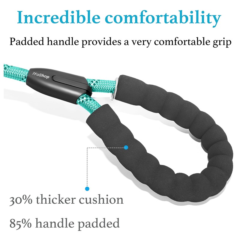 iYoShop Durable Slip Lead Dog Leash with Padded Handle and