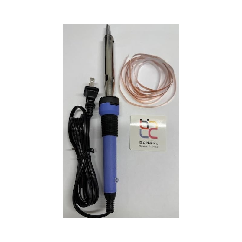 BiNARi Glass Studio 100W Soldering Iron - Compact, Chisel Tip,