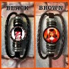 DAVID BOWIE TWO LEATHER BRACELETS ROCK MERCH 🤘