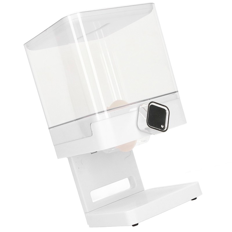 Cereal Dispenser 17.5oz Capacity Single Grid Grain Dispenser Transparent Plastic