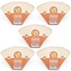 500 Size 3/102 Coffee Filter Paper Cones, Unbleached by EDESIA