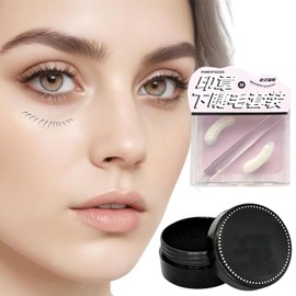 1 Set Bottom Eyelash Stamp, Waterproof Silicone Lower Lash Stamp With Black Ink Pad, Lower Eyelash Extension Natural And Long-Lasting Makeup for Makeup Beginners(Handheld Eyelash Stamp Handle)