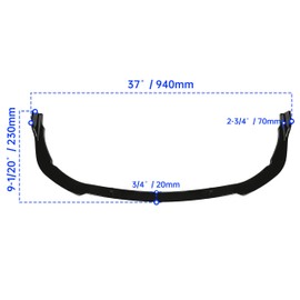 HECASA 3Pcs Front Bumper Lip Compatible with 2018-2023 Toyota Camry SE/XSE Under Chin Spoiler Splitter Bumper Valance Diffuser Protector Air Dams Body Kit Gloss Black