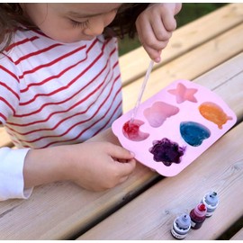 Greater Things™ Soap Kit Studio for Kids - The Fun Way to Wash! (DIY Make Your own Soap, 3 Vibrant Colours, 3 Natural Fragrant Plant Ingredients, 6 Different Soap Shapes + More Inside)