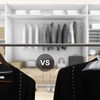 Jetec 24 Pieces Satin Padded Hangers with 360° Swiveling Hook