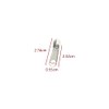 LannuMet 100pcs #3 White Zipper Sliders Zipper Pulls Replacement