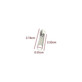 LannuMet 100pcs #3 White Zipper Sliders Zipper Pulls Replacement