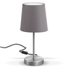 LED Table Lamp I Fabric Lamp Matte Nickel I E14