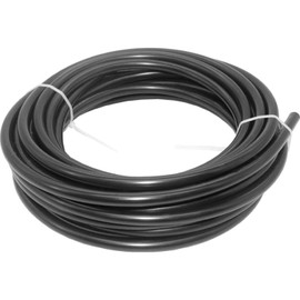 10M Pneumatic Tubing Pipe PU Polyurethane Tube Air Compressor Hose Line Fitting or Fluid Transfer, 4mm OD x 2.5mm ID Without Fittings (Black 32.8ft)