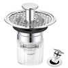 Blendura Sink Plug (32-42 mm), Drain Plug Sink with Hair