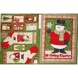 Quality Fabric Debbie Mumm Fabric Christmas Ho Ho Holiday Stocking SSI 27 Panel