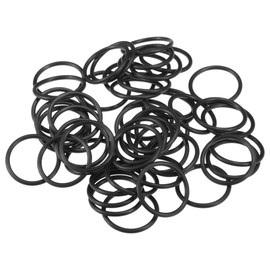 Partuto Pack of 50 15 mm ID x 1.5 mm CS Universal Car O-Ring Seal - Car Tap Repair Truck SUV Trailer Pipe Seal Waterproof - NBR Rubber Black