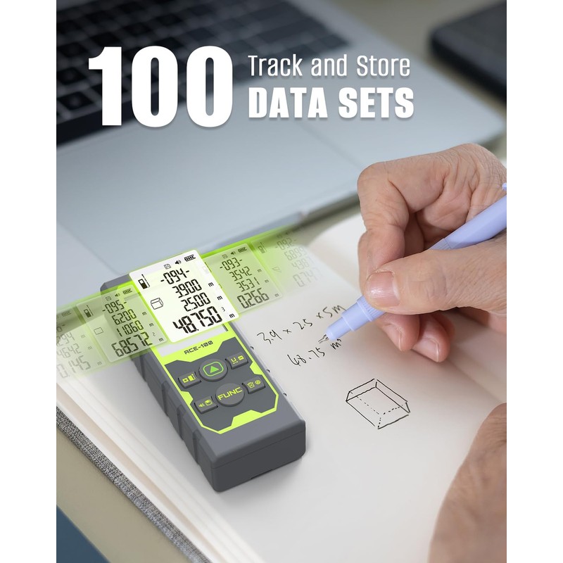 Laser Measure, Inkerma Laser Measurement Tool, 328Ft/100M Laser Distance Meter