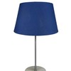 LOXTON LIGHTING Cotton Drum Shade C Navy Blue, 10 inch