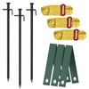 Aoipend Heavy Duty Tree Stakes Kit, Tree Supports for Leaning