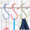 Dusenly 12pcs Colofrul S Shaped Hooks Plastic Hanging Hooks Hangers