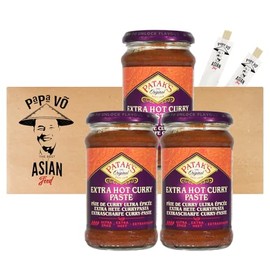 Patak's Extra Hot Curry Paste (Papa Vo®) Pack of 3 (3 x 283 g)