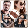 CPJJ 2 Glasses Cases Soft Glasses Case in Brown and