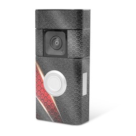 MightySkins Glossy Glitter Skin Compatible with Ring Video Doorbell Plus - Hex Rays | Protective, Durable High-Gloss Glitter Finish | Easy to Apply, Remove, and Change Styles