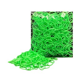 500 Pack Rubber Bands for Hair – Durable, Non-Slip Elastic Hair Ties for All Ages, Perfect for Braids, Ponytails, and DIY Styling | No-Damage, Multi-Use Hair Accessories by Kàllos (Green)