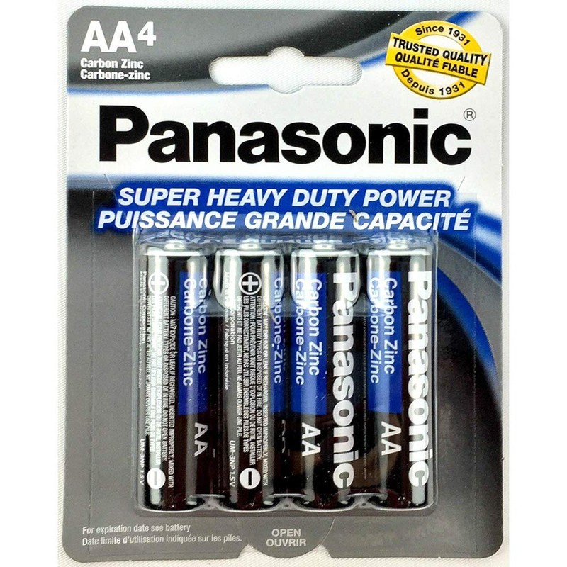 Panasonic 20pc AA Batteries Super Heavy Duty Power Carbon Zinc