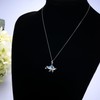 VIKI LYNN Sea Turtle with Bubbles Necklace 925 Sterling Silver