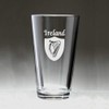 Irish Shield Harp Pint Glass - Set of 4 (Sand