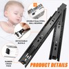 12 inch Drawer Slides 4 Pairs (8pcs) 3 fold Full