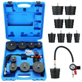 NYXOVA 10PC Turbo Boost Leak Tester Kit, Comprehensive Pressure Leakage Tester with 4 Stepped Adapter Pairs (1-3/8" to 3-1/2") for Turbo, Emission, Cooling & Exhaust Systems