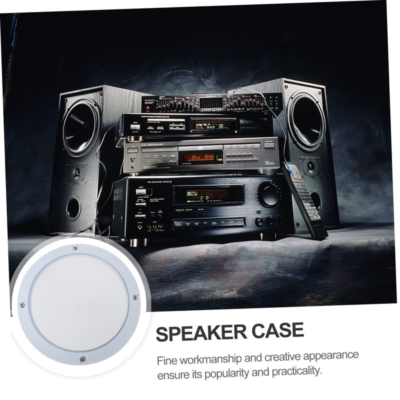 Gatuida Set of 2 Speaker Covers Steel Mesh Grille Protectors