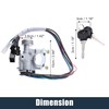 X AUTOHAUX Ignition Switch Lock Cylinder with Key UB3976290 Replace