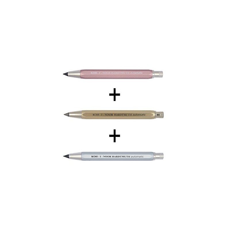 KOH-I-NOOR Automatic 5640 Metal Mechanical Pencil with Lead Sharpener Set