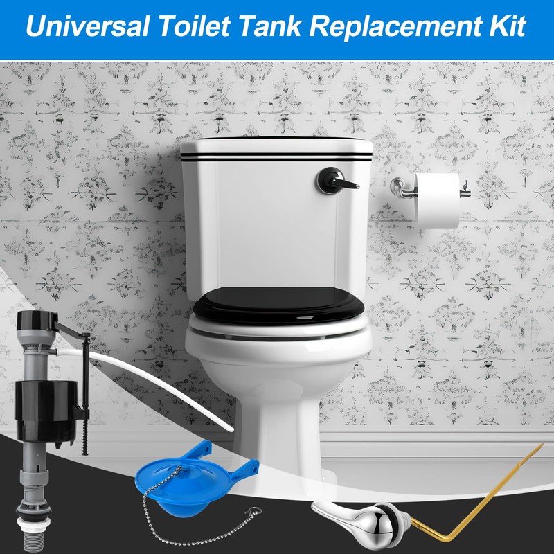 Universal Toilet Flusher Replacement Kit Toilet Flush Flapper Repair Kit