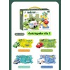 4 Sets 4in1 Puzzle Racer Kids Car Track Set,4 Theme