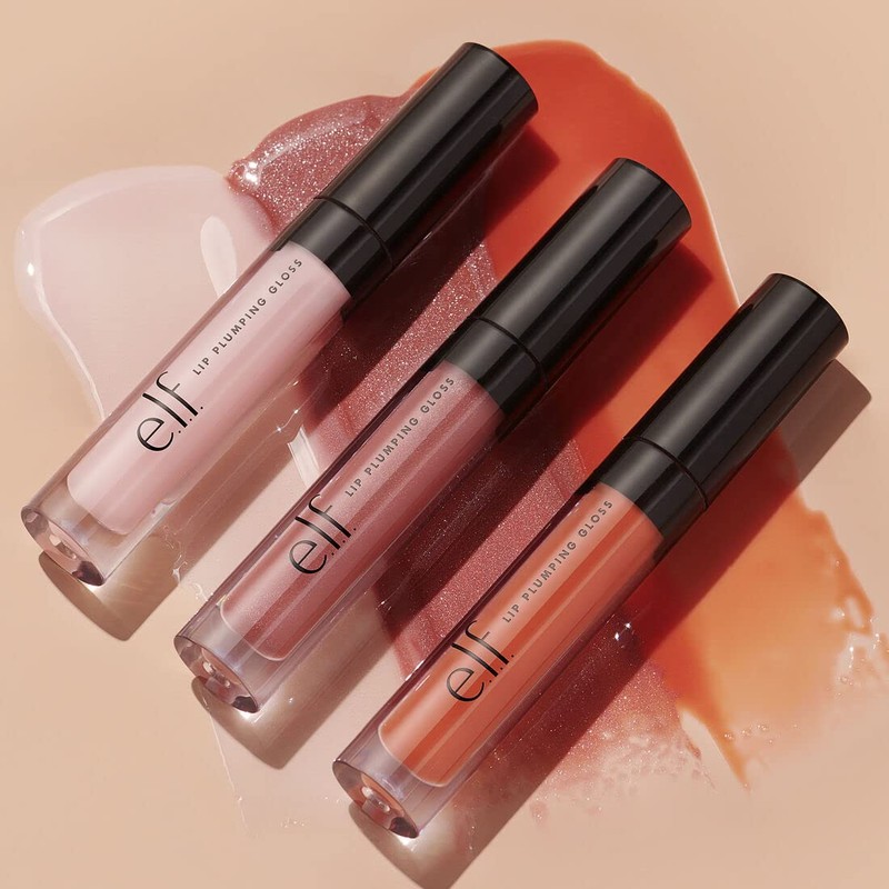 e.l.f. Lip Plumping Gloss, High-Shine Liquid Lip Color, Creates Fuller