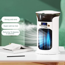 Personal Air Fan | Desktop Blowing Device - Quiet Smart USB Air Fan for Bedroom Living Room Garage RV Tent Camping Outdoor Indoor with LED