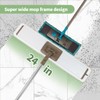 CQT Commercial Flat Microfiber Floor Mop Cleaning System 24" Inch