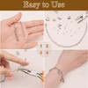 10Pcs Charm Bracelet Paperclip Chain Bulk,6.7'' Charm Bracelet Chains Stainless