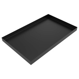 Ice Maker Drip Pan - 24" x 15" x 1.5" - Steel-Flat Black | Water Damage Prevention | No Leak | Made in The USA | Welded Water Tight | Killarney Metals