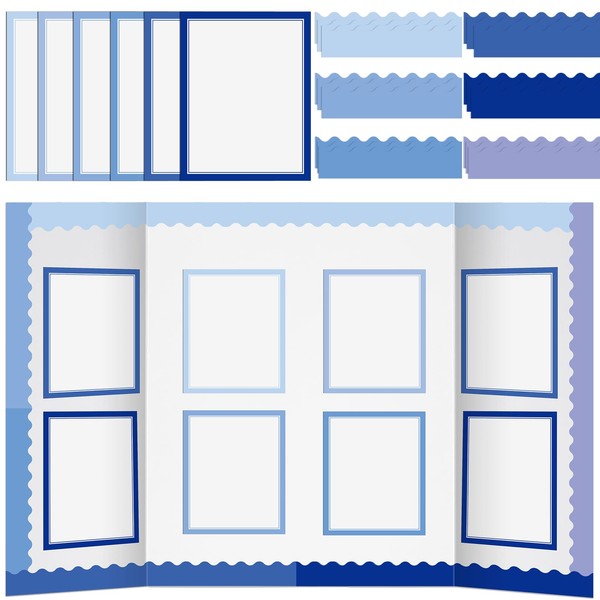 Dinifee 90 Pcs Science Fair Board Supplies Include 72 Trim