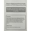 Unbranded 2pk X 4 replacement brushes for ELECTRIC toothbrushes-H