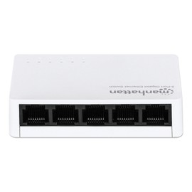 Intellinet IEEE 802.3, 802.3ab, 802.3az, 802.3u, 802.3X 5-Port Gigabit Ethernet Switch (Plastic) (524117)