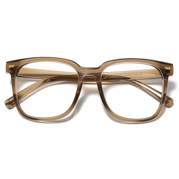 PANNER Oversized Square Blue Light Blocking Glasses for Women Men