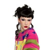 Clip-in fringe hairpiece/clip-in micro-bangs, thick, straight retro rockabilly style: Ida